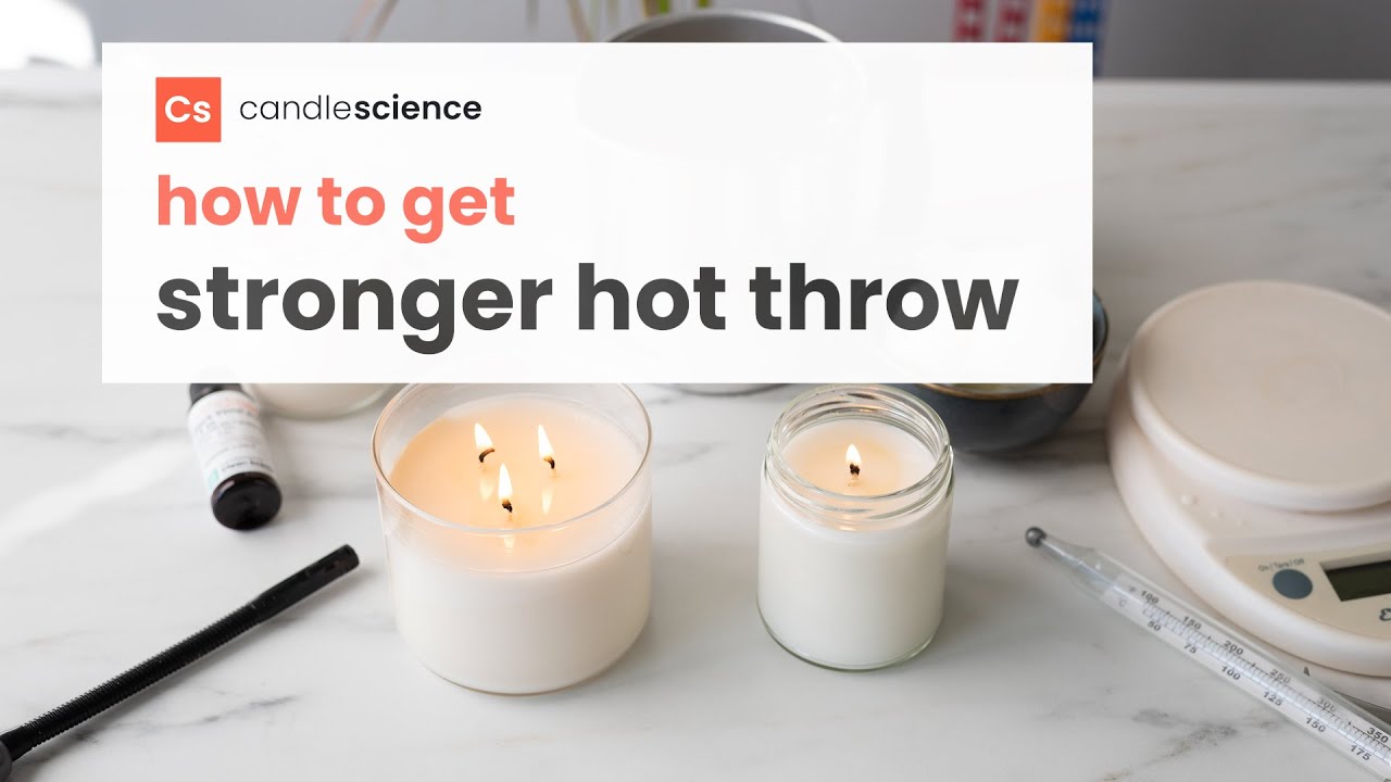 How to Make Stronger Smelling Candles // Candle Making 101 Hot Throw