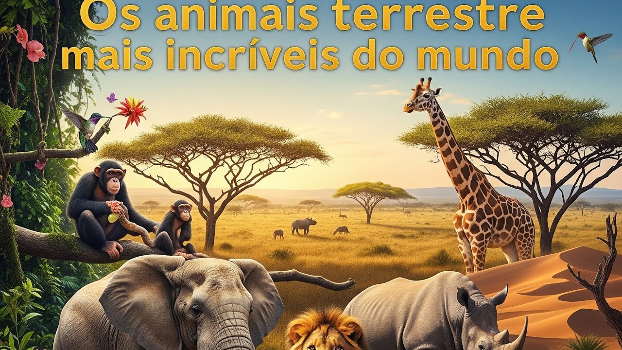 Os Animais Terrestre Mais Incríveis do Mundo 