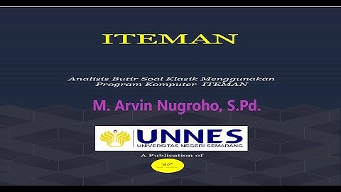 Praktik Penggunaan Software ITEMAN 4.3   Tahap Persiapan, Input, dan Output!! by Bang arvin Official