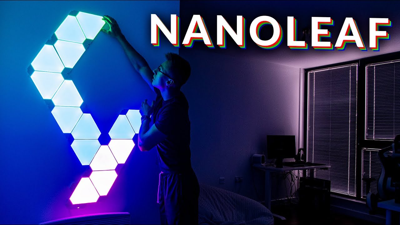Setting up Nanoleaf Aurora RGB LED Light Panels! - YouTube