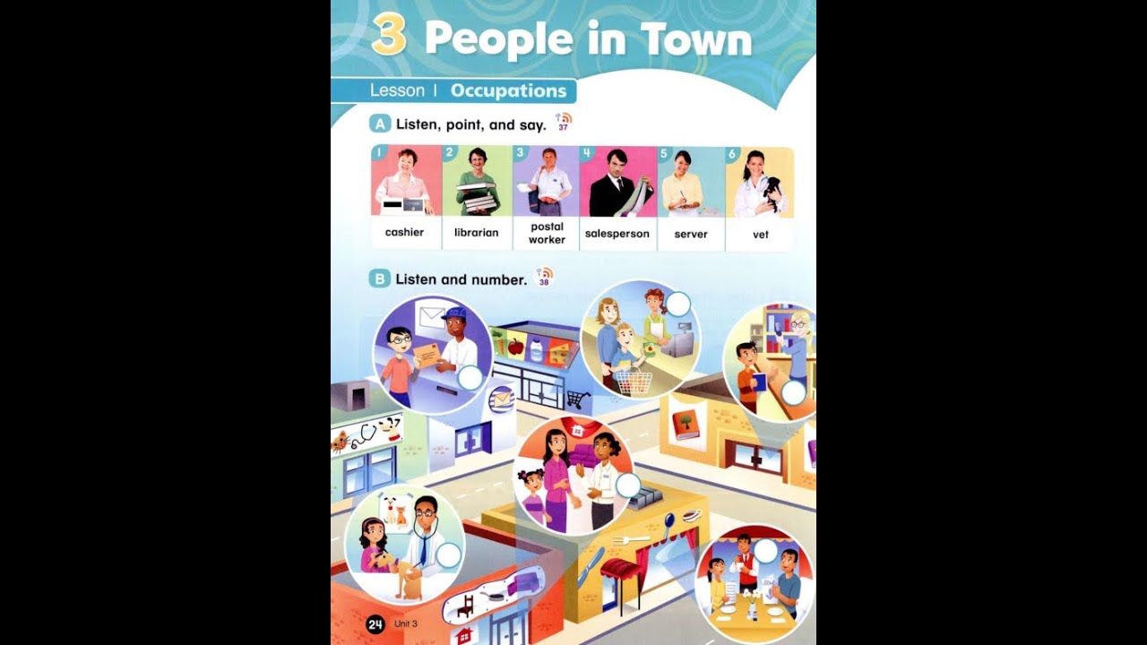 Everybody Up 3 - Unit 3 - People in town - Lesson 1 - Occupations ...