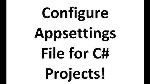 How to configure "appsettings.json" in C# with IConfiguration
