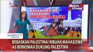 Bebaskan Palestina! Ribuan Mahasiswa AS Berkemah Dukung Palestina