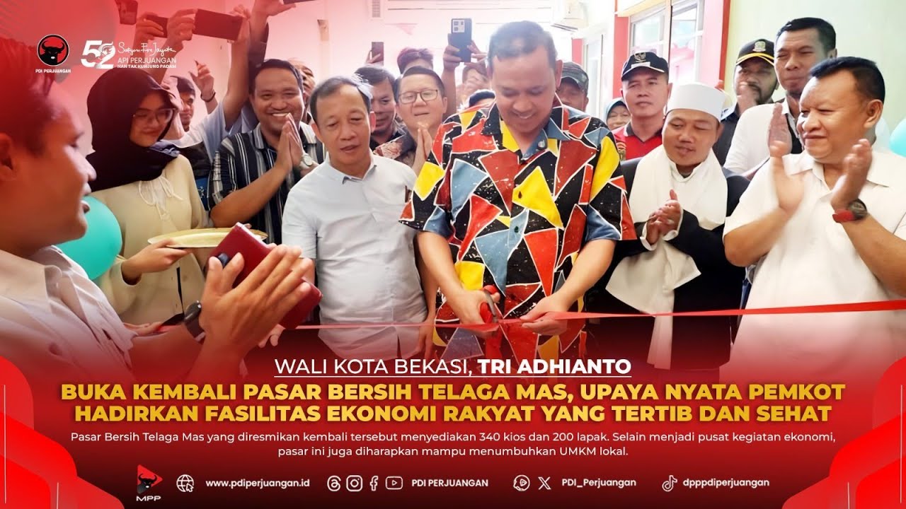 Tri Adhianto mengatakan Pasar Bersih Telaga Mas yang berlokasi di Duta Harapan