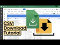 How to Download a CSV File from Google Spreadsheet Using Google HTML Service in Google Apps Script