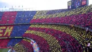 100 тысяч фанатов поют гимн Барселоны!!!
