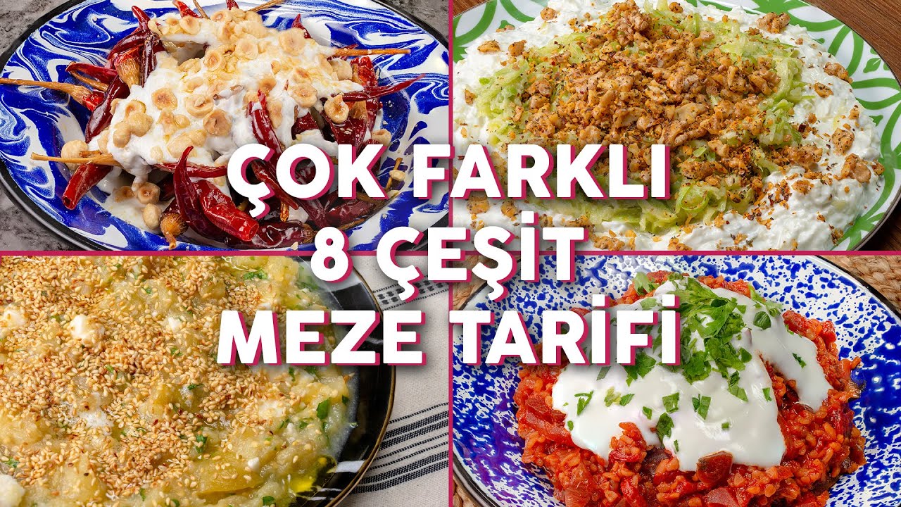 evde rahatlikla hazirlayabileceginiz 8 cok farkli meze tarifi meze tarifleri yemek com youtube