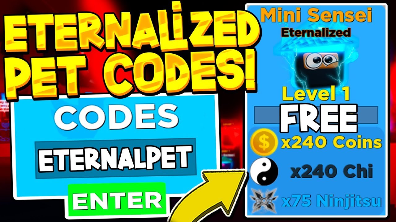 Secret Eternal Pets Update Codes In Ninja Legends Simulator Roblox - roblox ninja simulator 2 5 codes and sorry im a noob in