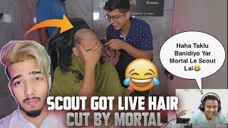 SK49 Reacts ON SCOUT GETTING BLAD BY MORTAL IN LIVE ? TAKLU KANDA || AneelYT