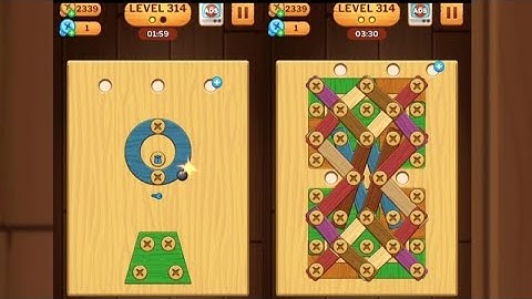 Screw Puzzle: Wood Nut & Bolt - Level 314