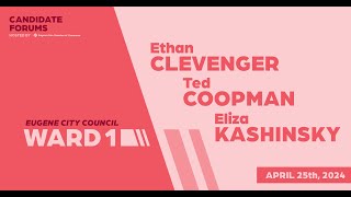 2024 Elections: City Council Ward 1 Candidate Forum