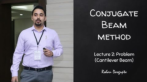 | Conjugate Beam Method | Lecture 2 - Problem on Cantilever Beam |  Rohan Dasgupta |