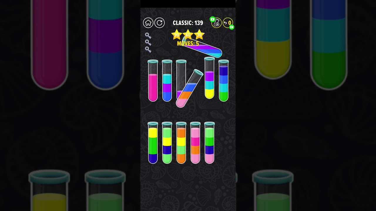 color water sort 3D level 139