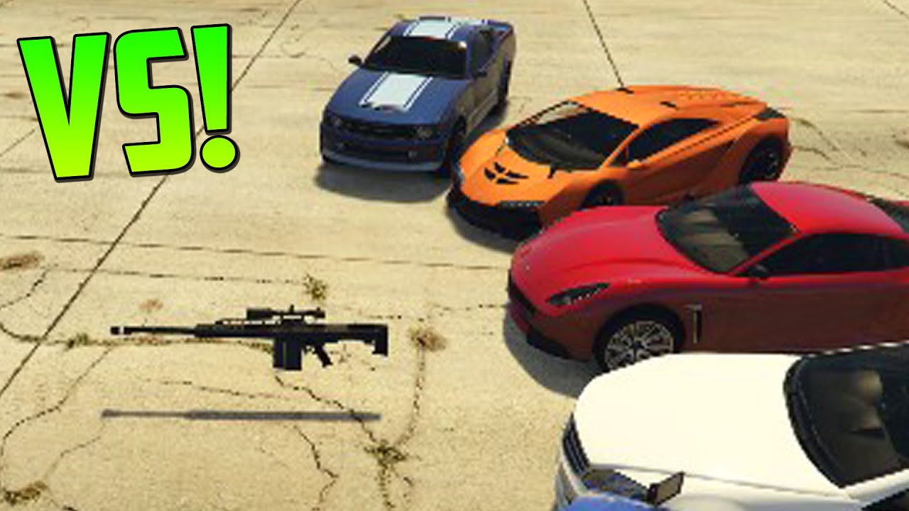 COCHES vs SNIPER GTA V ONLINE FUNNY MOMENTS YouTube