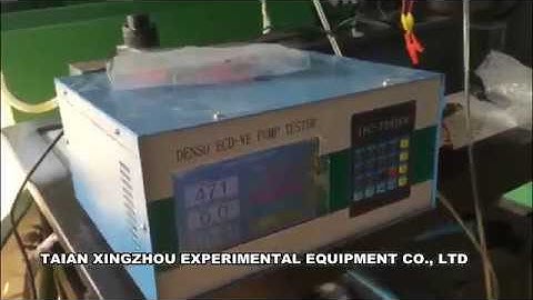 DENSO ECD VE pump tester operation made by TAIAN XINGZHOU