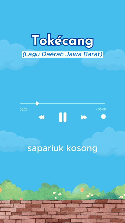Lagu Tokecang yang dikenal ternyata ada maknanya loh,yaitu kita tidak boleh bersikap rakus dan tamak