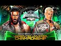 Roman Reigns vs. Cody Rhodes WWE Undisputed Championship - Full Match WWE2K24 Livestream