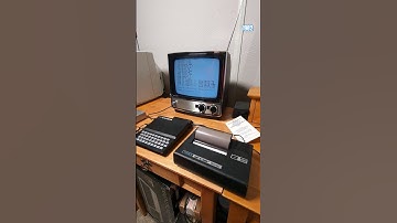 Printing from a Timex Sinclair 1000 to a Timex Sinclair 2040, 1982 #shorts #retrocomputer
