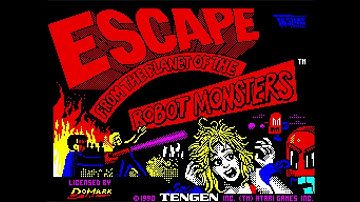 Escape from the Planet of the Robot Monsters (ZX Spectrum) – Écran-titre (128k) – 1080p