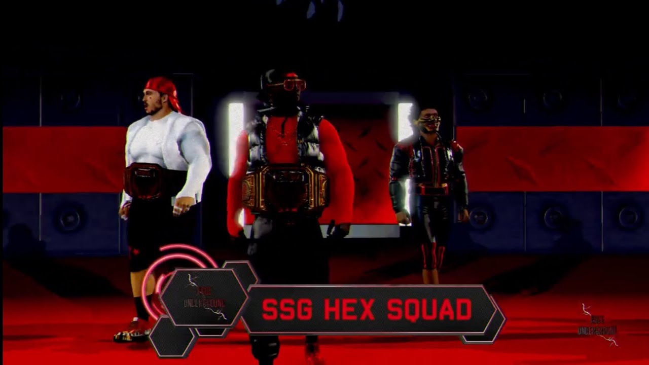 WWE 2K24 RAGE UNDERGROUND| BURN EM & GOLDBLOOD vs SSG HEX SQUAD 
