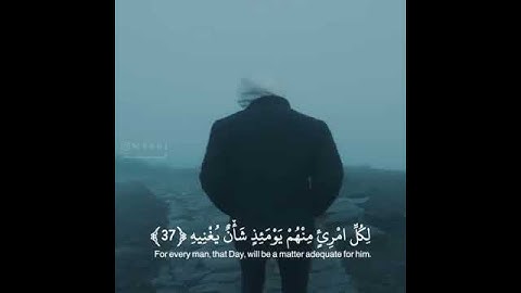 ( يَوْمَ يَفِرُّ الْمَرْءُ مِنْ أَخِيهِ ) تلاوه أكثر من رائعة للقارئ إدريس أبكر