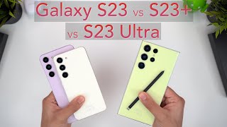 Samsung Galaxy S23 vs S23+ vs S23 Ultra (vs S22s) InDepth Review | The Best Upgrades EVER?!