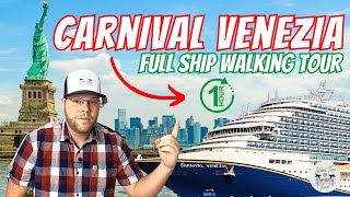 Carnival Venezia Full Ship Walking Tour | **One Hour** | Lido, Food, Bars, & More | -Best Ship Tour-