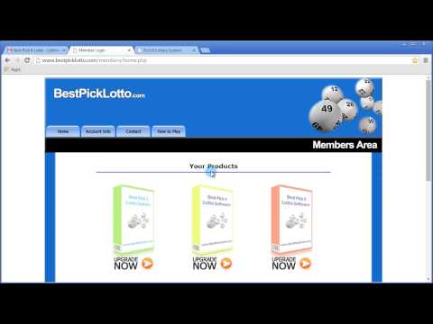 Lottery Software - Pick 6 Login & Password