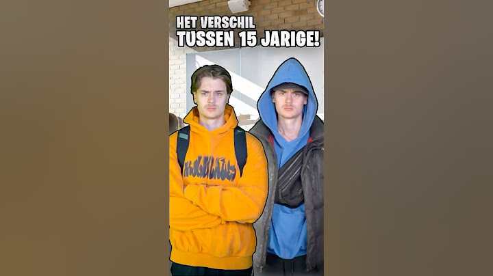 Het Verschil Tussen Twee 15 jarige op School!