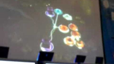 ReacTable en la inauguración de la 12 Campus Party 2008