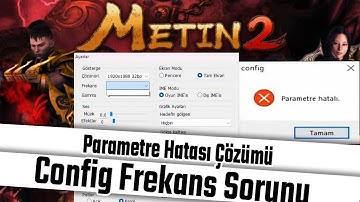 METIN2 LOG HATASI COZUMU - 2 | METIN2 PARAMETRE HATASI COZUMU | FREKANS AYARI | CONFIG FREQUENCY