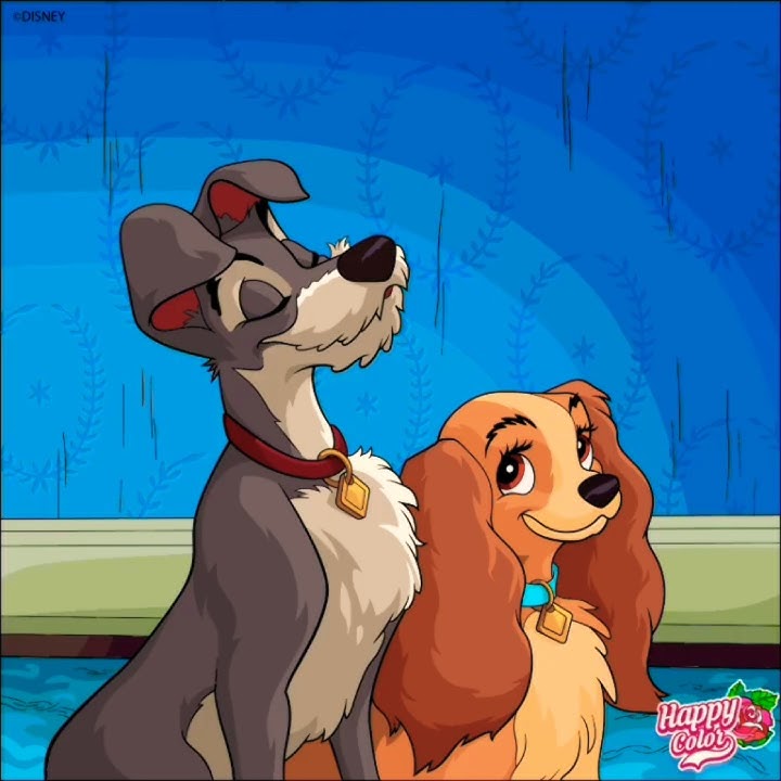 Lady And The Tramp (1955) Dogs And Best Friendship From: Happy Color