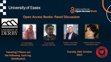 Open Access Week 2023 - Open Access Books: Panel Discussion