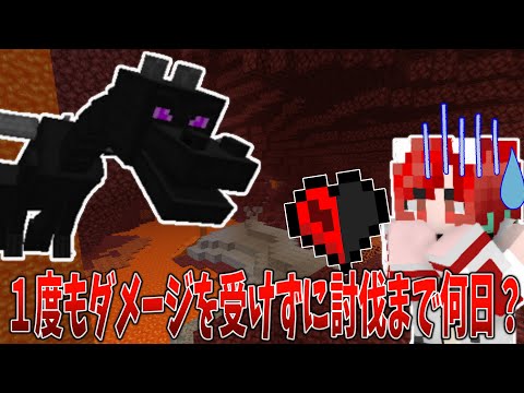 【逆Real100Days】１ダメージも受けれない世界で３デスで即配信終了！100日鍛えた初心者初めての[Half Heart Hardcore]～あちあち19日目～