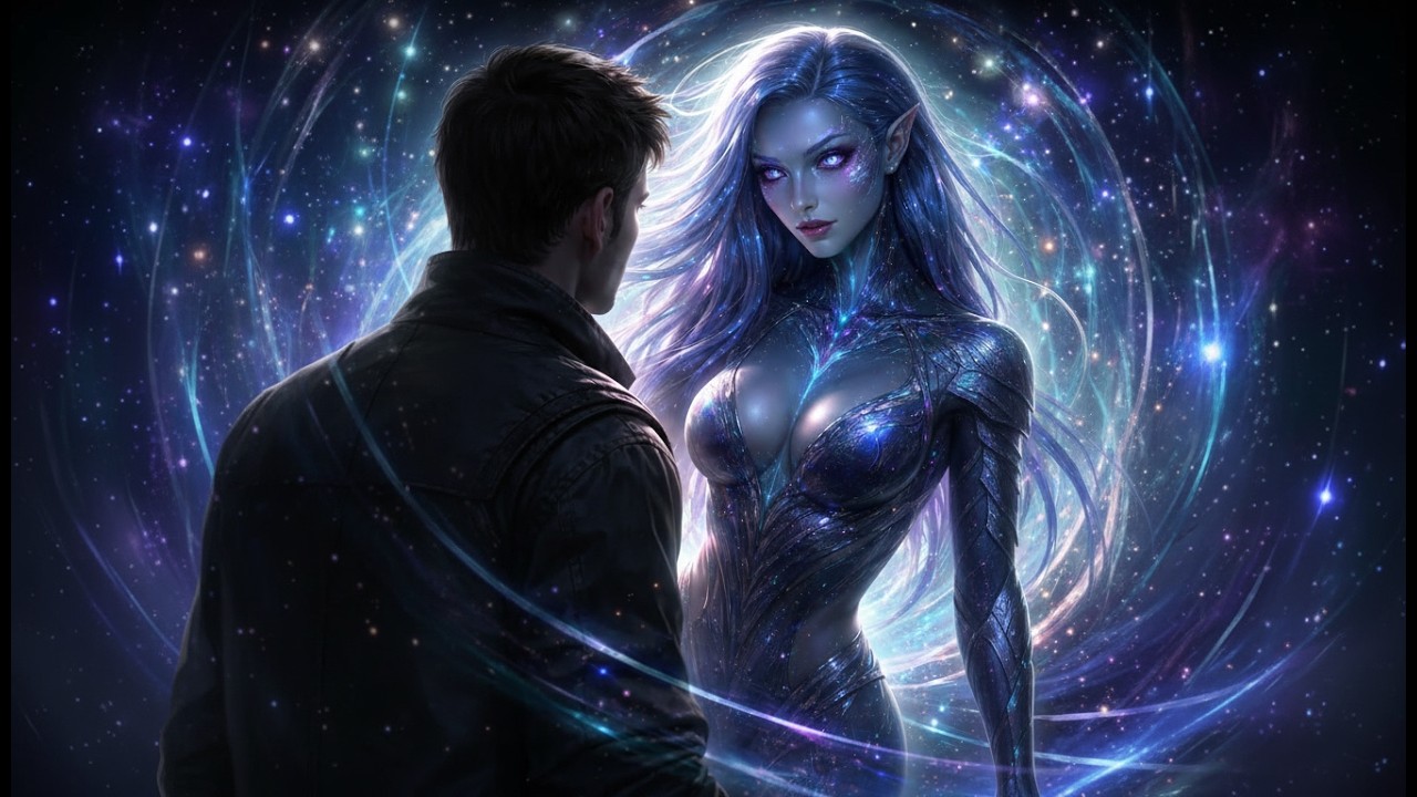 I Only Thought It—Then the Alien Woman Turned and Whispered, “Careful, Human… I Hear You.”