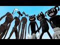 Team siren head vs team cartoon cat garrys mod siren head cartoon cat trevor henderson gameplay