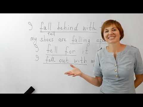 Фразовые глаголы - Урок 19 - Fall (преподаватель Ольга Черноштан)