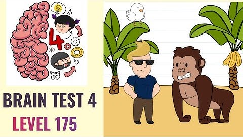 🧠 Brain Test 4 Level 175 | Gymmy wants to beat that gorilla | Walkthrough