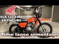 Time lapse : Remontage Honda XLS 125 1980