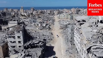 Aerial Footage Shows Extensive Destruction In Gaza After Israel-Hamas Ceasefire