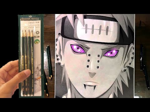 Como colorir - Naruto Baryon mode com ecolapis Faber.(tutorial) 