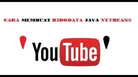 Cara Membuat Biodata JAVA Netbeans