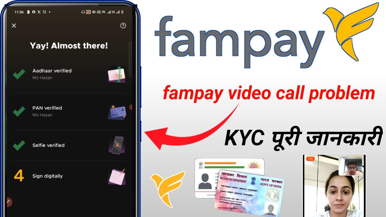 fampay video call verification problem | Fampay KYC problem | fampay kyc kaise kare