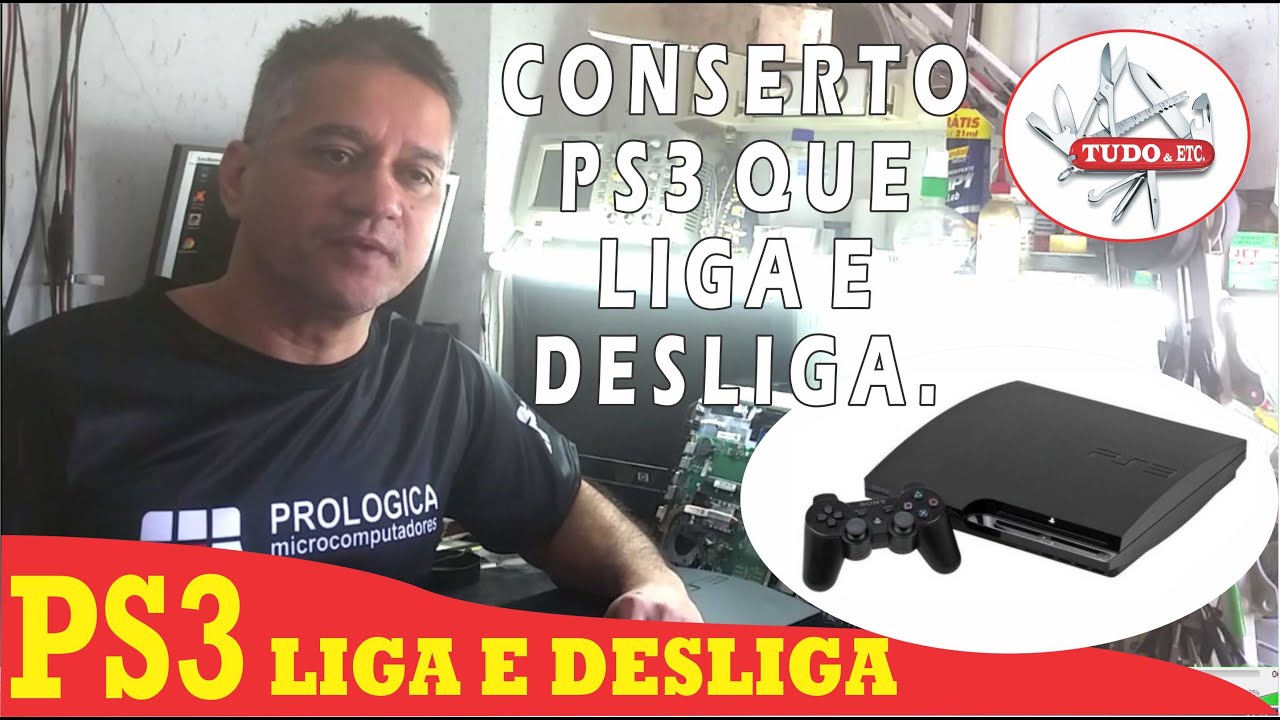 FÁCIL CONSERTO PS3 QUE LIGA E DESLIGA EM SEGUIDA. #FACIL #DIY