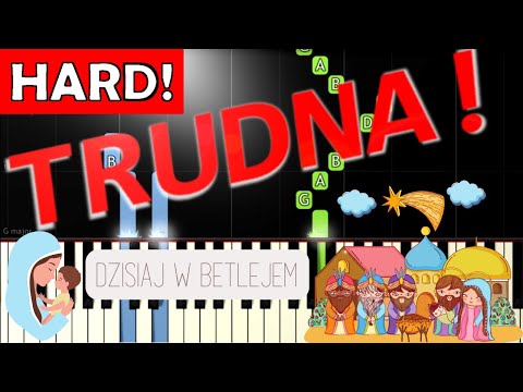 🎹 Dzisiaj w Betlejem - Piano Tutorial (TRUDNA! wersja) 🎵 NUTY W OPISIE 🎼