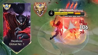 MY LAST MATCHES GO GLORY SOLO ONLY ( hayabusa only ) -Mobile Legends