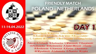 POLAND - NETHERLANDS ⚪️ Friendly Online Match ⚫️ DAY 1 @lidraughts.org screenshot 2