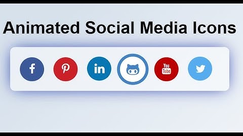How to Create Animated Social Media Icons using HTML and CSS | ASMR Programming |  Social Media Icon