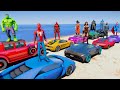 TEBAK GAMBAR CAR AVENGERS | SPIDER-MAN, Venom, Batman & Iron Man Gta Car