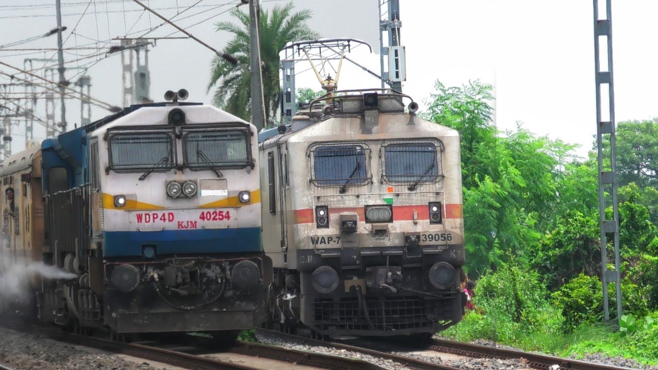 Dangerous High Speed Diesel and Electric Train Encounters | Jodhpur Exp, Humsafar, Janshatabdi, Mail